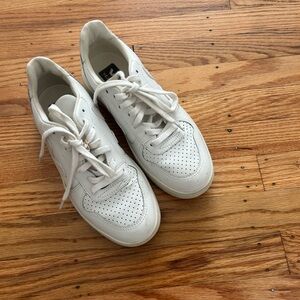 Veja White Lace-Up Sneakers